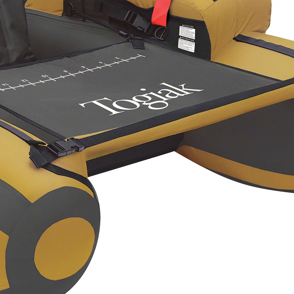 Classic Accessories Togiak Inflatable Fishing Float Tube With Backpack Straps
Togiak assembled size: 55.25"L x 47"W x 19"H, Weight: 15 lbs; 300 pound capacity
Hydrodynamic hull shape improves stability, buoyancy and tracking
High back stadium seat with adjustable backrest gives extra support and comfort
Roomy armrest storage with additional reel pockets, gear pockets, small mesh pockets and flat zip pockets