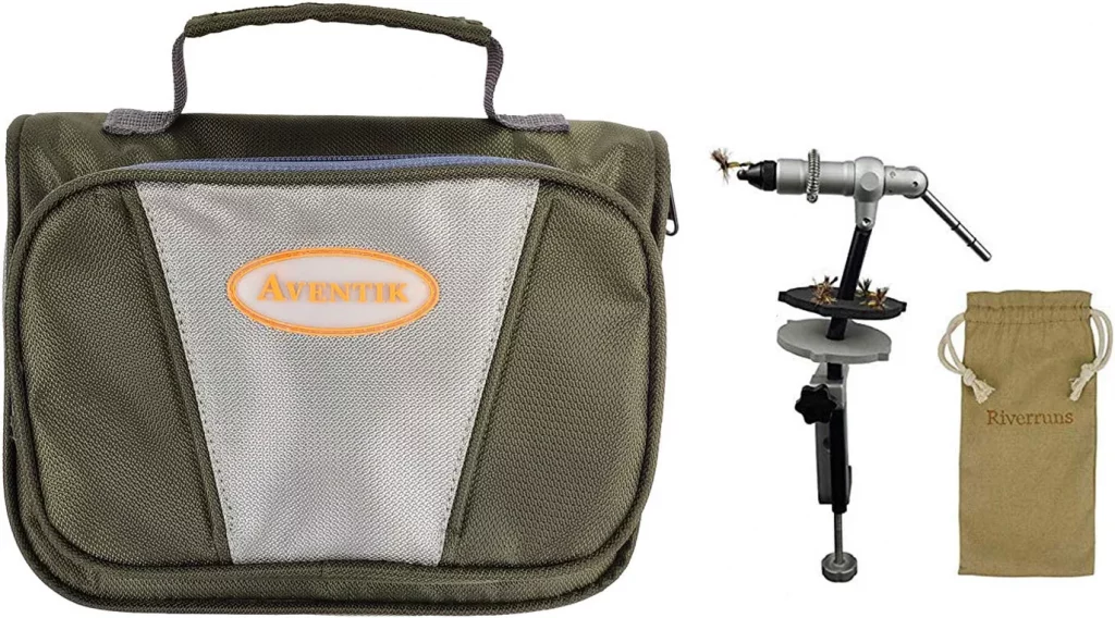 Riverruns Quality Rotary Fly Tying Vise Travel Kit With Case