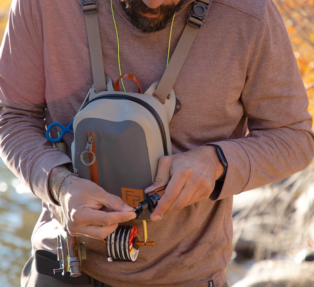 Fishpond Thunderhead Submersible/Waterproof Fly Fishing Chest Pack - weighs 5 pounds and has a 5-liter capacity. It is designed with durable and strong nylon, coated with waterproof TPU technology, and made to protect your gear from all of the elements.