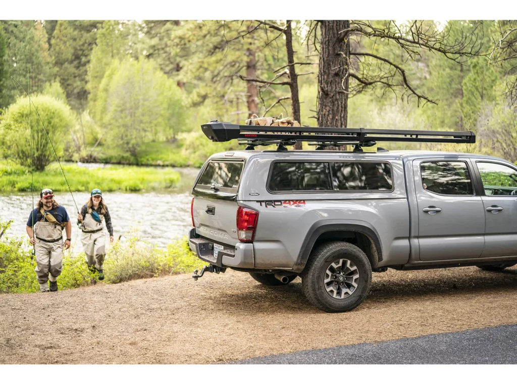 YAKIMA DoubleHaul Rooftop Fly Rod Carrier
Customizable rooftop carrier: The deluxe DoubleHaul fly rod carrier can be configured to 11 or 6 feet, depending on your needs. Plastic-lined aluminum rod tubes provide strength and separation, helping prevent abrasion; Side placement of reels reduces wear on rod-stripping guides and eyelets.